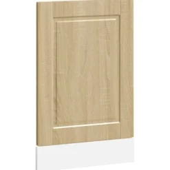 Frontpanel til opvaskemaskine i konstrueret træ - Porto | Farve: Sonoma-eg | Størrelse: 45x1,5x67 cm Online