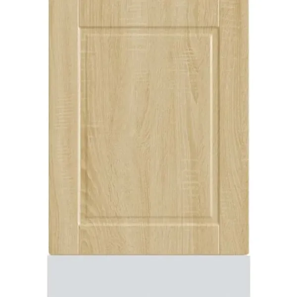 Frontpanel til opvaskemaskine i konstrueret træ - Porto | Farve: Sonoma-eg | Størrelse: 45x1,5x67 cm Online