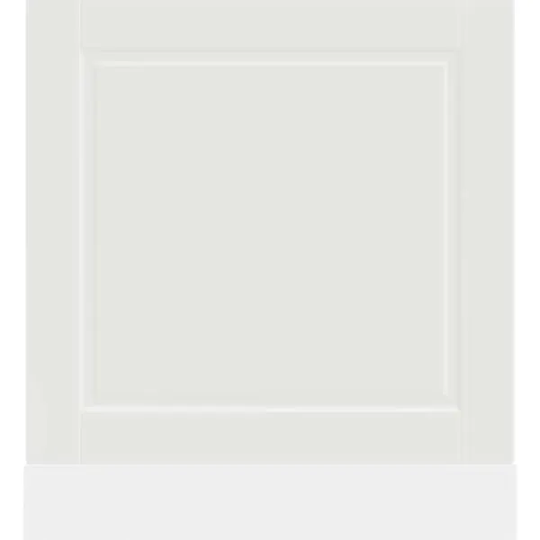 Opvaskemaskiner>Frontpanel til opvaskemaskine - Tidløst design i konstrueret træ | Størrelse: 60x1,5x67 cm | Farve: Hvid
