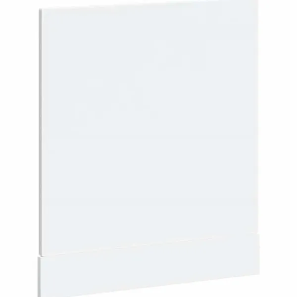 Opvaskemaskiner>Frontpanel til opvaskemaskine - Tidløst design i konstrueret træ | Størrelse: 60x1,5x67 cm | Farve: Hvid