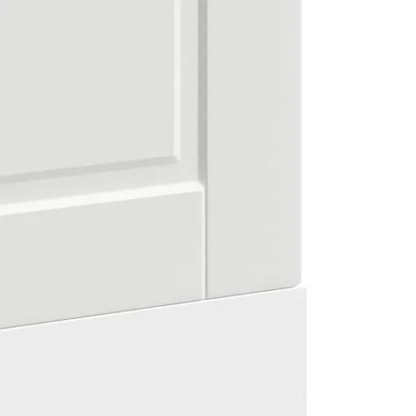 Opvaskemaskiner>Frontpanel til opvaskemaskine - Tidløst design i konstrueret træ | Størrelse: 60x1,5x67 cm | Farve: Hvid