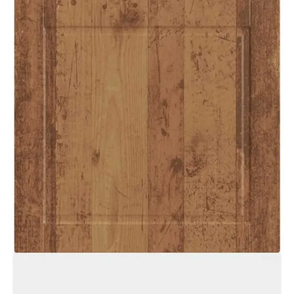 Opvaskemaskiner>Frontpanel til opvaskemaskine - Antikt træ | Størrelse: 60x1,5x67 cm