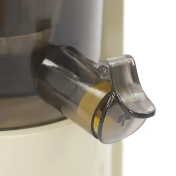 Juicepresser - Nyd Friskpresset Juice Derhjemme>Frugt- og grøntsagsjuicer - Juicecentrifuge - 800 W - Automatisk udkast af frugtkød - 500–1000 ml kande - 0,5–1 L pulpbeholder - Støjsvag - Hvid