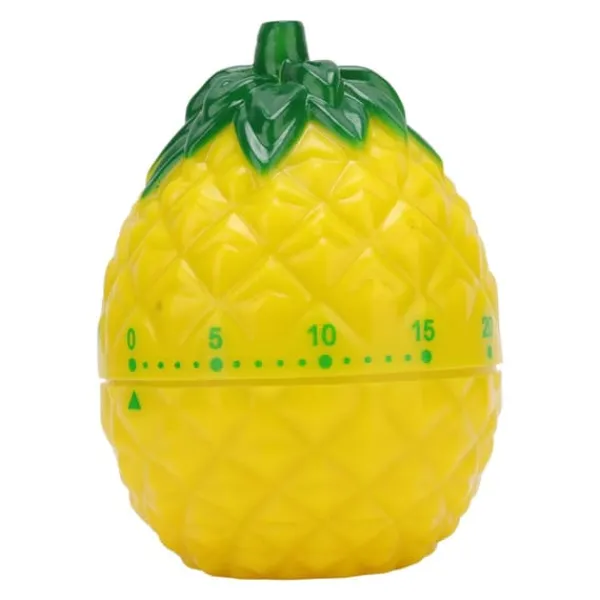 Æggeure>Frugtform Cute Style køkkentimer - Kompakt mekanisk timer til hjemmet - 6,4x6,4x8,7cm