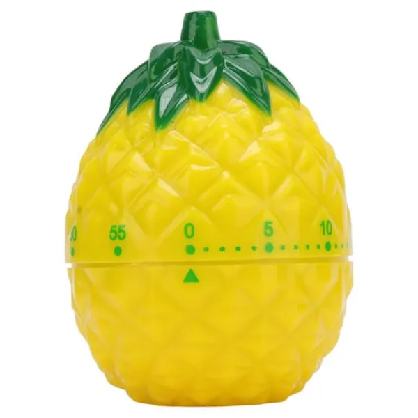 Æggeure>Frugtform Cute Style køkkentimer - Kompakt mekanisk timer til hjemmet - 6,4x6,4x8,7cm