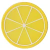 Frugtformet Coaster Bordservice Dækkeserviet Silikone Kop Drikkeholder Måtte Køkkentilbehør Citron Hot