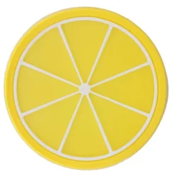 Frugtformet Coaster Bordservice Dækkeserviet Silikone Kop Drikkeholder Måtte Køkkentilbehør Citron Hot