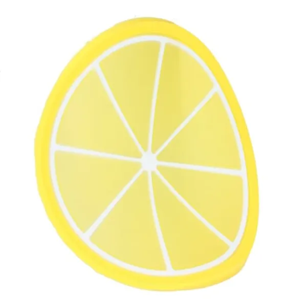 Frugtformet Coaster Bordservice Dækkeserviet Silikone Kop Drikkeholder Måtte Køkkentilbehør Citron Hot