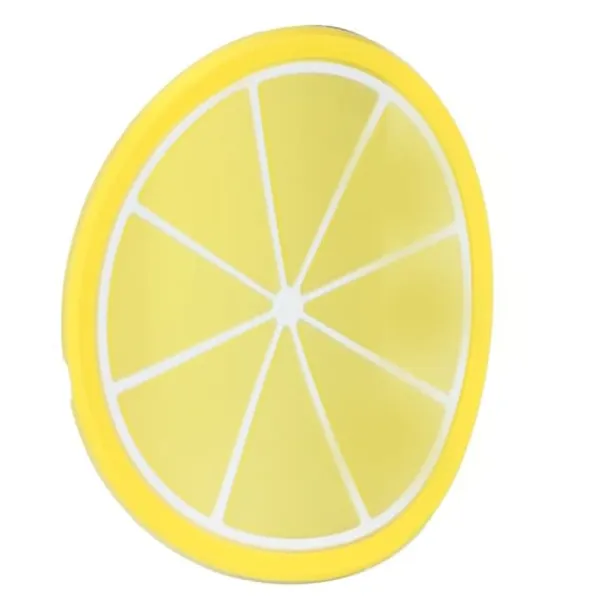 Frugtformet Coaster Bordservice Dækkeserviet Silikone Kop Drikkeholder Måtte Køkkentilbehør Citron Hot