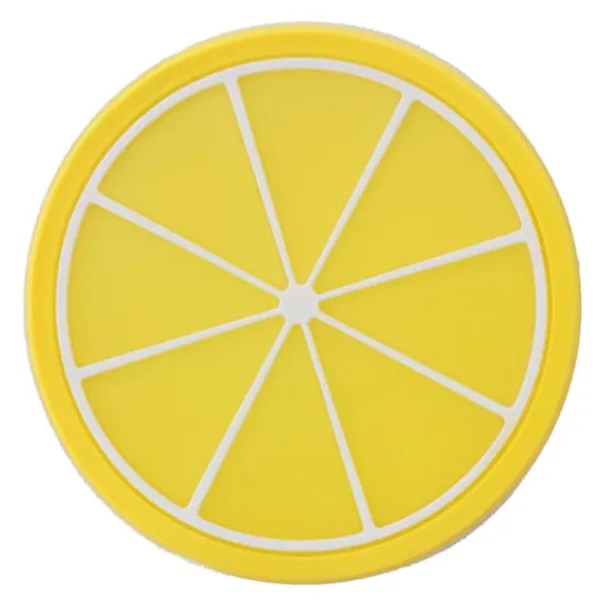 Frugtformet Coaster Bordservice Dækkeserviet Silikone Kop Drikkeholder Måtte Køkkentilbehør Citron Hot