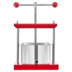 Frugtvinpresse, Manuel Presse til Vinfremstilling, 0,8 Gal/3L, Rustfrit Stål New