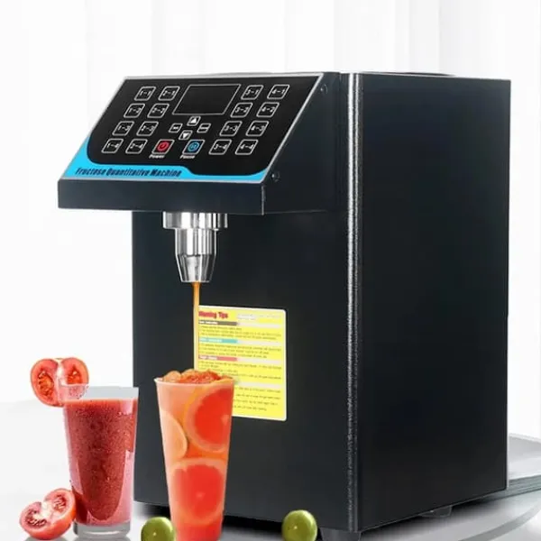 Drikkevareautomater>Fruktosedispenser - Automatisk doseringsmaskine - Kapacitet 7,5 l - Effekt 450 W - Rustfrit stål - Til mælk, te, kaffe - Sort