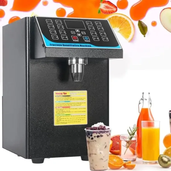Drikkevareautomater>Fruktosedispenser - Automatisk doseringsmaskine - Kapacitet 7,5 l - Effekt 450 W - Rustfrit stål - Til mælk, te, kaffe - Sort