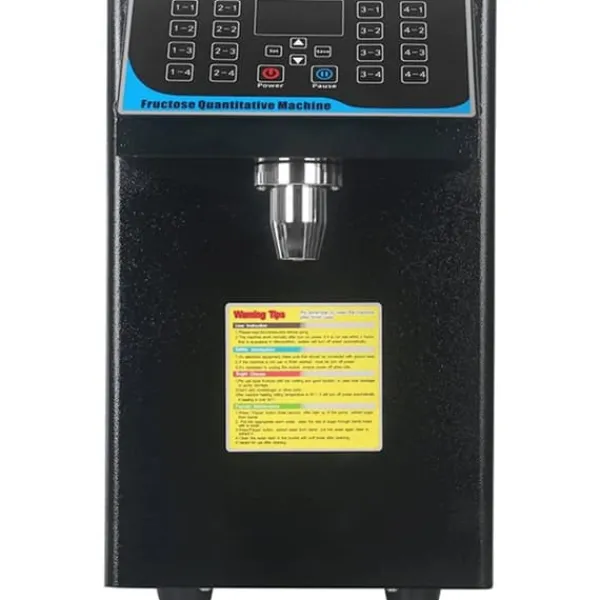 Drikkevareautomater>Fruktosedispenser - Automatisk doseringsmaskine - Kapacitet 7,5 l - Effekt 450 W - Rustfrit stål - Til mælk, te, kaffe - Sort