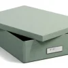 Förvaringslåda Kleo A4 Soft Teal Bigso Box of Sweden Hot