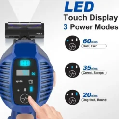 Fuleadture V11 Blå 2-i-1 Trådløs Stick Støvsuger med LED-display og HEPA-filter Hot