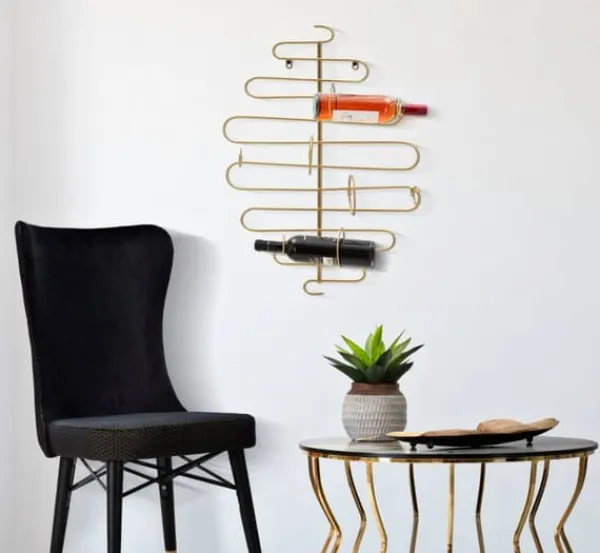 Vinflaskeholdere>FURNLUX FLASKEHOLDER ALI GULD 53CM