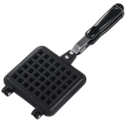 Fyrkantig våffelugnsform Non Stick-beläggning av aluminiumlegering våffelkokare med dubbla handtag Hot