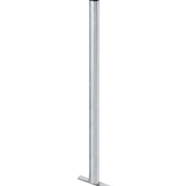 Galvaniseret stålstolpe til gadeaffaldsbeholder 60x1200mm Best