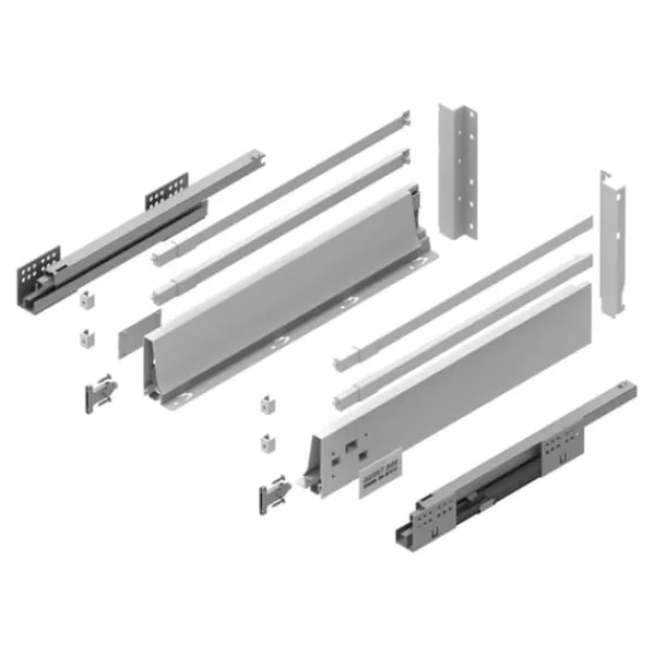 GAMET BOX2 skuffe, firkantet skinne, høj, hvid, 450 mm Online