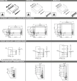 GAMET BOX2 skuffe, firkantet skinne, mellem, hvid, 300 mm Outlet