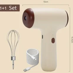 Mixere & Blendere>5-gear trådløs elektrisk håndmixer ægpisker - khaki