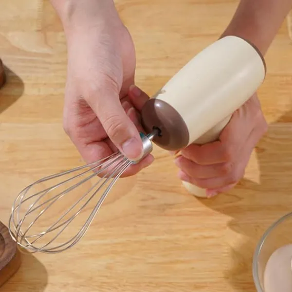 Mixere & Blendere>5-gear trådløs elektrisk håndmixer ægpisker - khaki