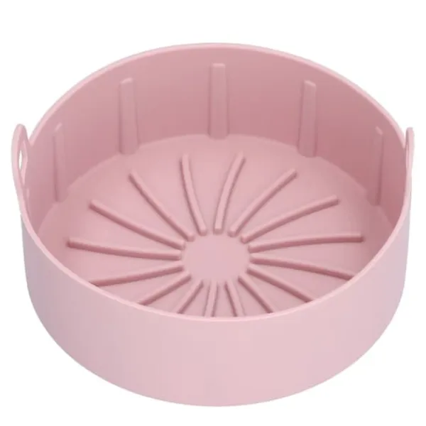 Genanvendelig Silikone Gryde Udskiftning Køkken El Friture Kurv Bakke Tilbehør 20℃220℃ (16cm Pink) Clearance