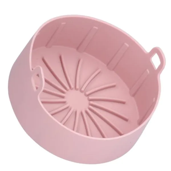 Genanvendelig Silikone Gryde Udskiftning Køkken El Friture Kurv Bakke Tilbehør 20℃220℃ (16cm Pink) Clearance
