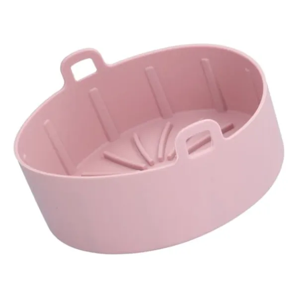 Genanvendelig Silikone Gryde Udskiftning Køkken El Friture Kurv Bakke Tilbehør 20℃220℃ (16cm Pink) Clearance