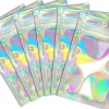 Genlukkelige aluminiumsfolieposer (50 stk.), perfekte til opbevaring af fester, holografiske farver, 7,5*12 cm Online