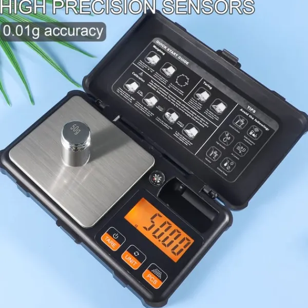 Genopladelig digital lommevægt 200 g/0,01 g Best