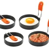 Køkkenforme>Ægge-ring & Omelet form 4-pak Rustfrit stål / Silikone