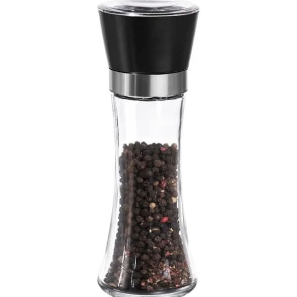 Krydderikværne>Glas peber- og saltkværn 18,5 cm