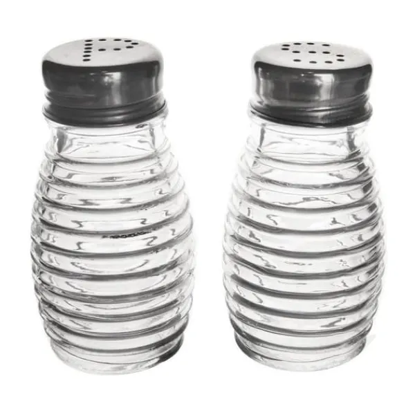 Salt- & Peberstrøere>Glas salt- og peberbøsser 2 stk.