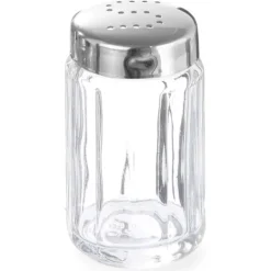 Glas saltryster diameter 40mm højde 70mm sæt med 6 stk. - Hendi 461266