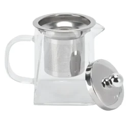 Kaffe- & Tekander>Glas tekande med aftageligt filter i rustfrit stål - 350 ml