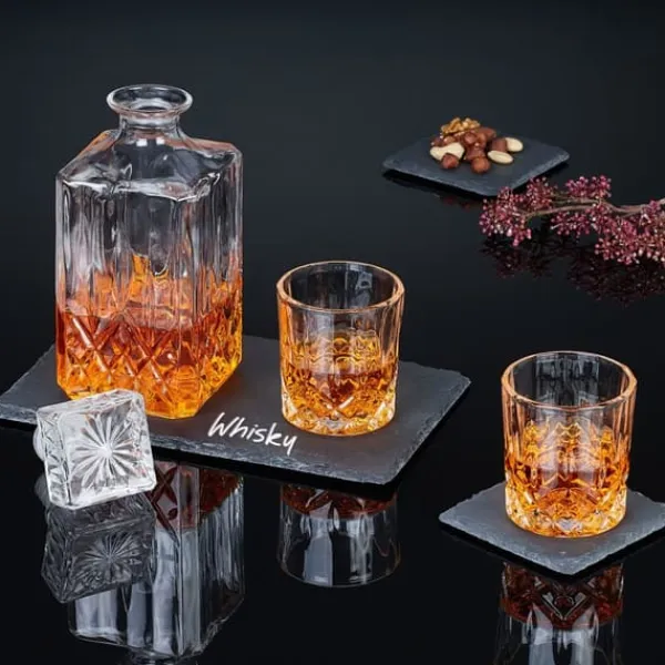 Glasbrik-sæt, 10x10x1 cm, Antracit New