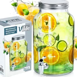 Glasdrikkande med hane 6,2 l Sale