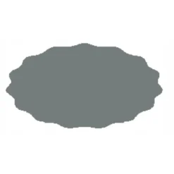 Glasetiket 5,5x3 cm til syltetøj 80 stk. matgrå Clearance
