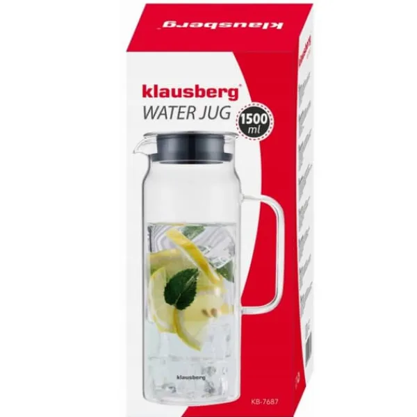 Karafler>GLASKANDE TIL VANDDRIKKE 1,5L KLAUSBERG KB-7687