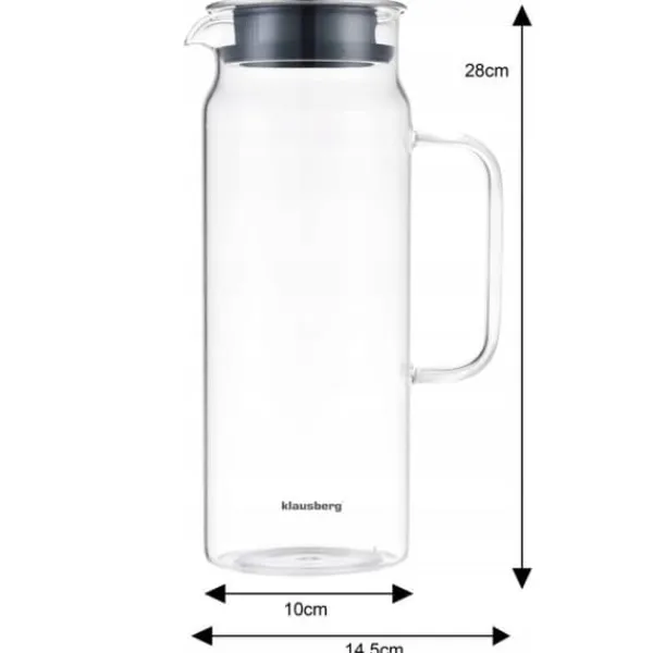 Karafler>GLASKANDE TIL VANDDRIKKE 1,5L KLAUSBERG KB-7687