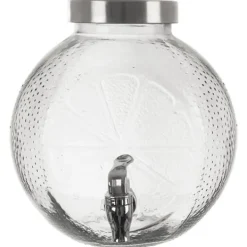 Glaskrukke med hane til drikkevarer, limonade, citron, 5,4L, ORION 143793