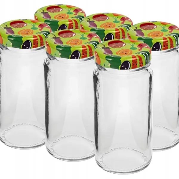 Glaskrukke med låg TO fi43 90ml - 6 stk. Best
