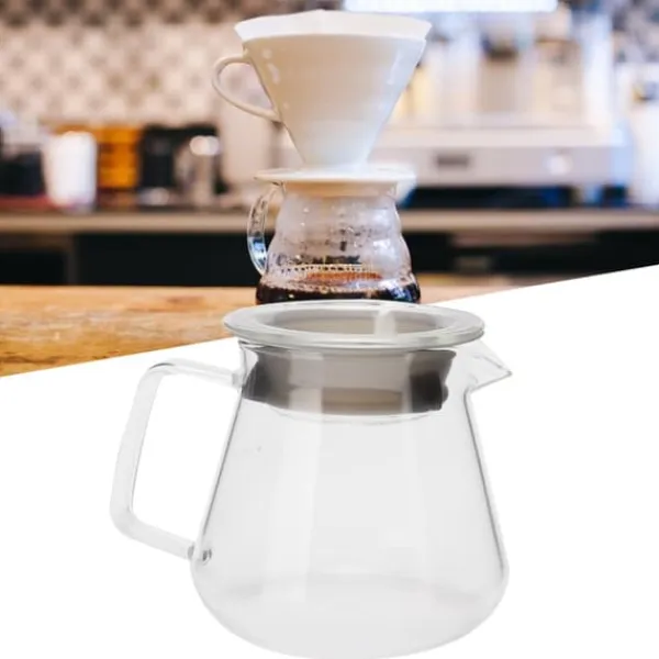 Glass Pour Over Coffee Maker Kaffekande Elkedel til Hjemmekontor Café Butiksartikler 300ml Hot