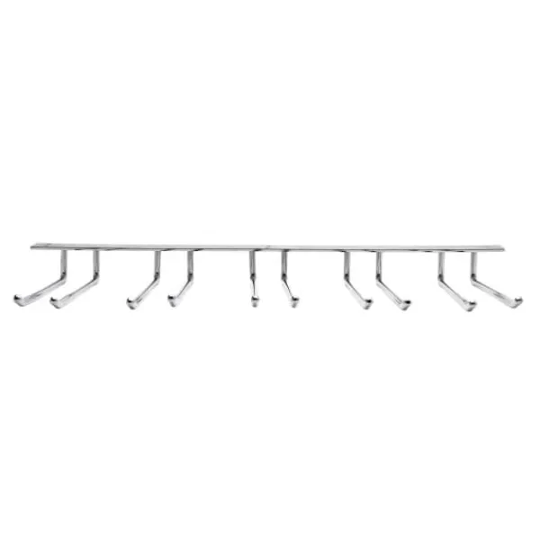 Vinglasholdere>Glass Rack 20 Glasses, Silver w Ceiling Mount - Hahn Kitchenware