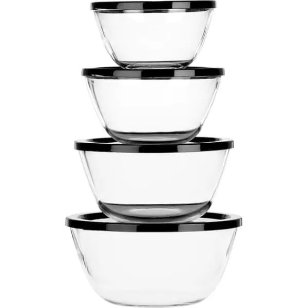 Tallerkener & Bordservicer>Glasskåle med låg 750 ml / 1 l / 1,5 l / 2 l 8 stk.