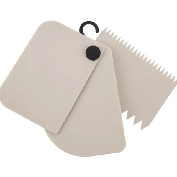 Glat, savtakket dejspatel, 3 stk. Outlet
