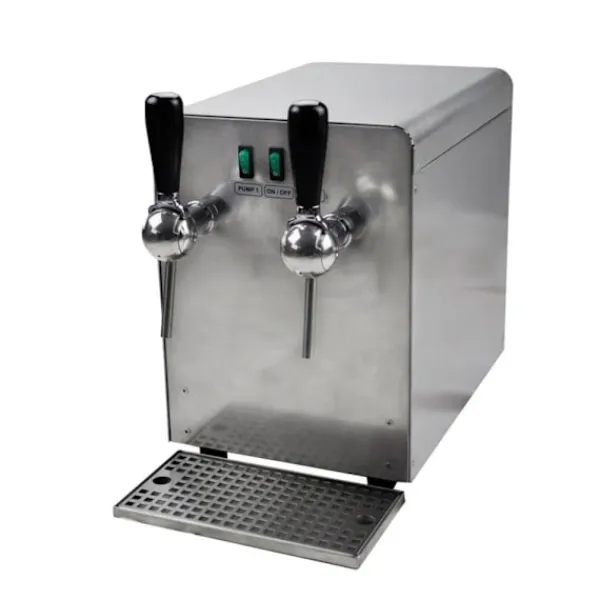 Kopvarmer>Gløggvarmer, Gløgg-varmer, Drikkevarevarmer, Varmedrikkeautomat, Dispenser til varme drikke 2 linjer, Udførelse-137:Med elektrisk pumpe - 2 ltg.