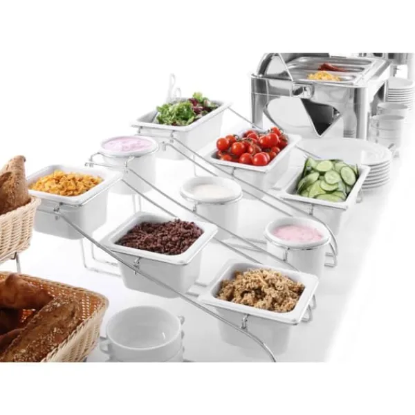 Tilbehør Til Madservering>GN Profi Line porcelænsbeholder GN 1/2 65 mm - Hendi 783016